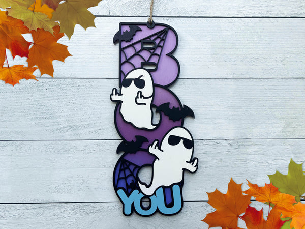 Halloween BOO YOU Sign