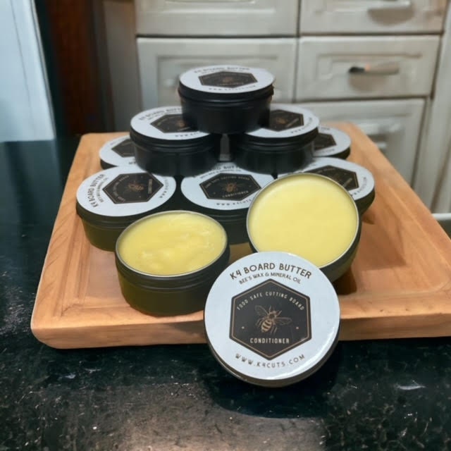 Handcrafted K4 Board Butter: Nourishing Mineral Oil & Beeswax Blend (4 oz)