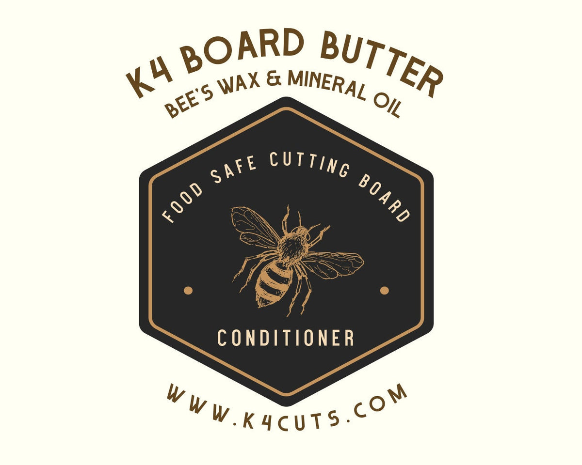 Handcrafted K4 Board Butter: Nourishing Mineral Oil & Beeswax Blend (4 oz)