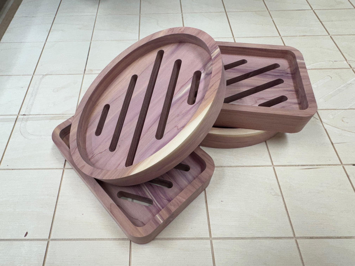 Cedar Soap Dish CNC File: DIY Woodworking Template (Digital Download)